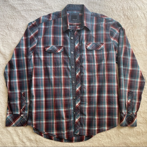 7 Diamonds plaid shirt like new! - Picture 1 of 4